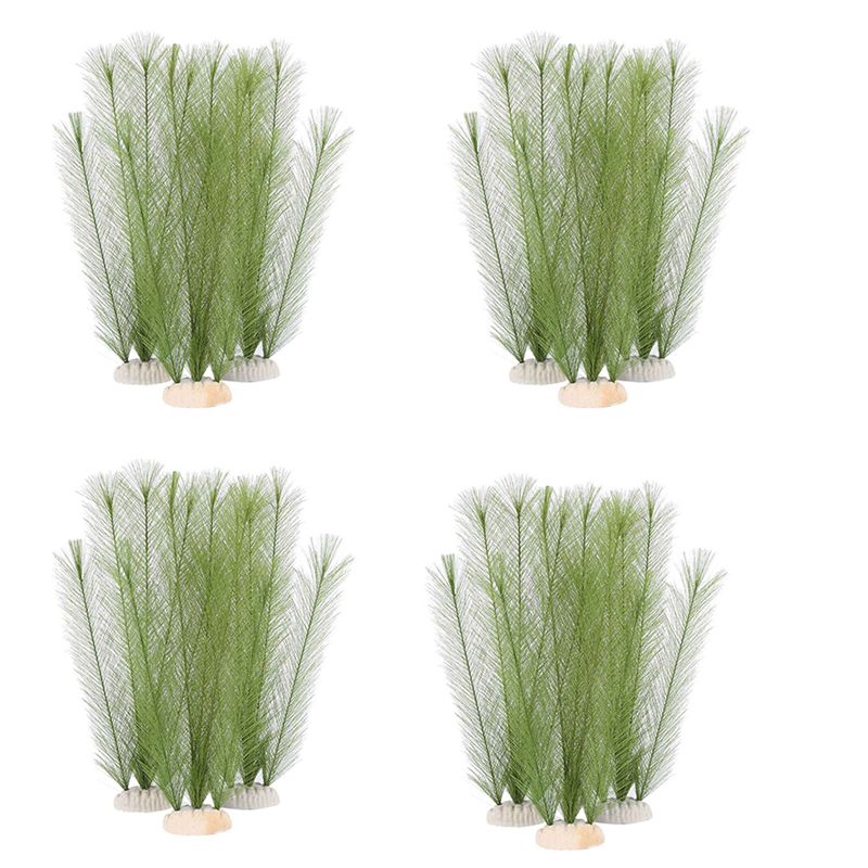 Non Planted Aquarium Fish - AT29-12X Décorations d'aquarium, plantes aquatiques vertes