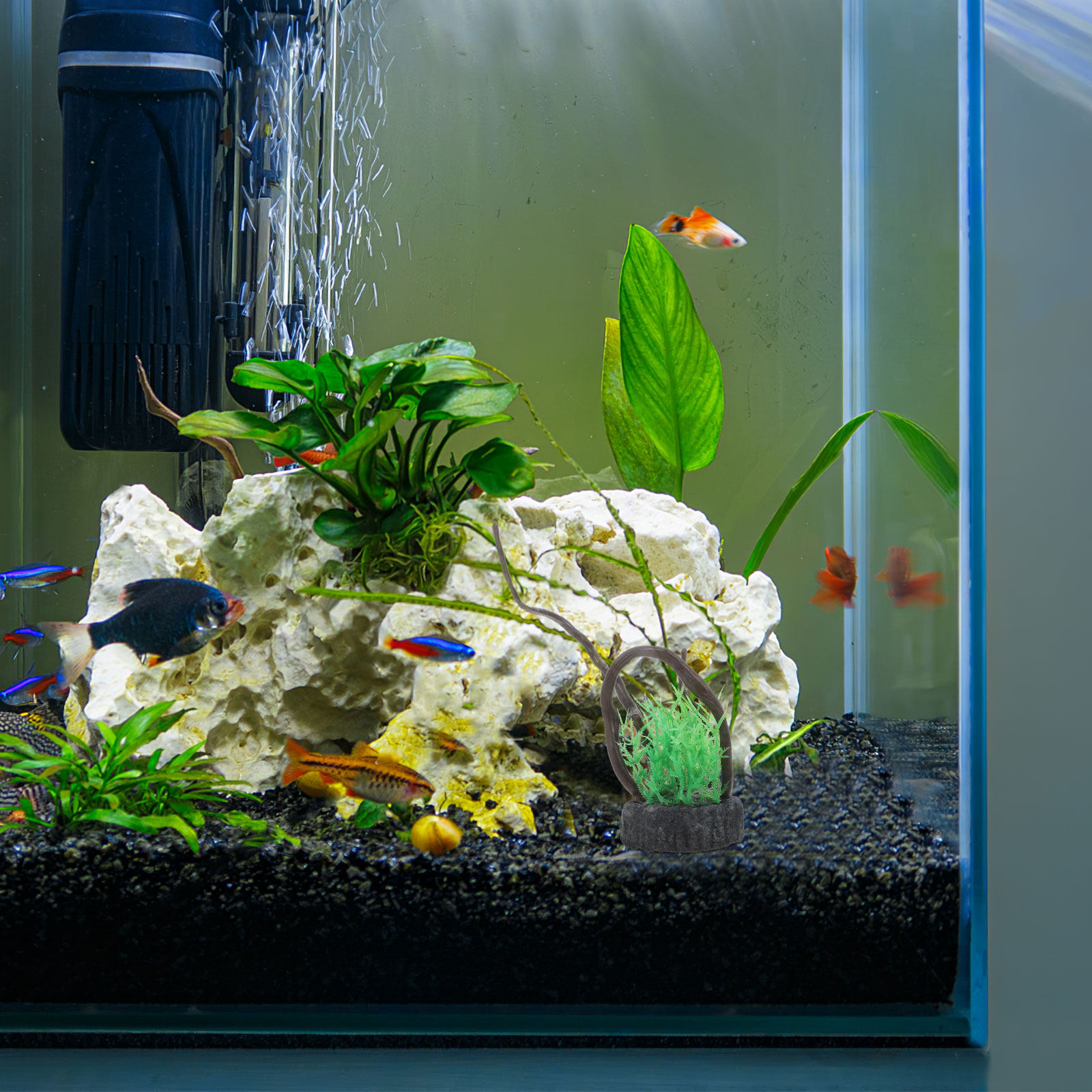 Ensemble de plantes artificiel - Non Planted Aquarium Fish avis et prix